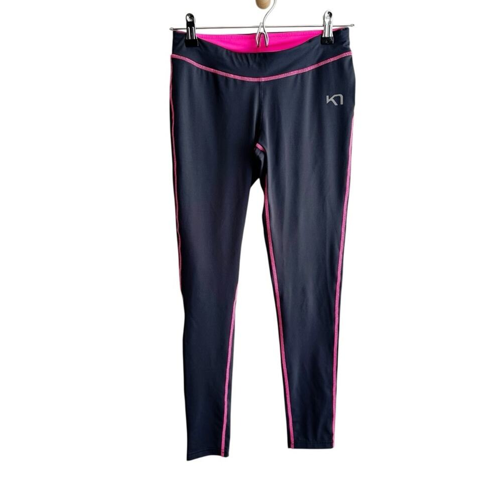 Kari Traa Myrbla Training Running Cycling Tights Grey & Pink Small